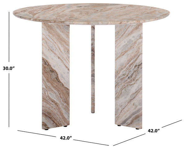 Safavieh Bindi 3 Leg Marble Dining Table | Safavieh Couture - SFV9752