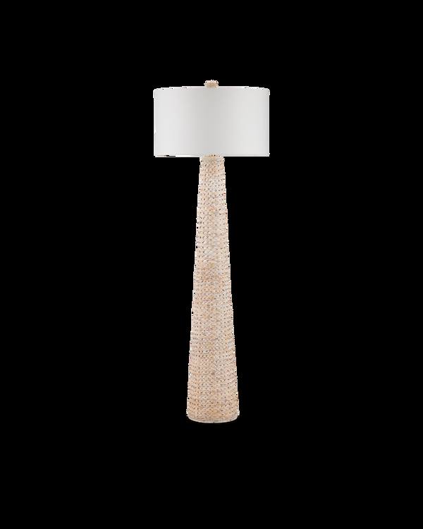 Safavieh Birdsong Whitewash Floor Lamp | Currey & Co - 8000-0166