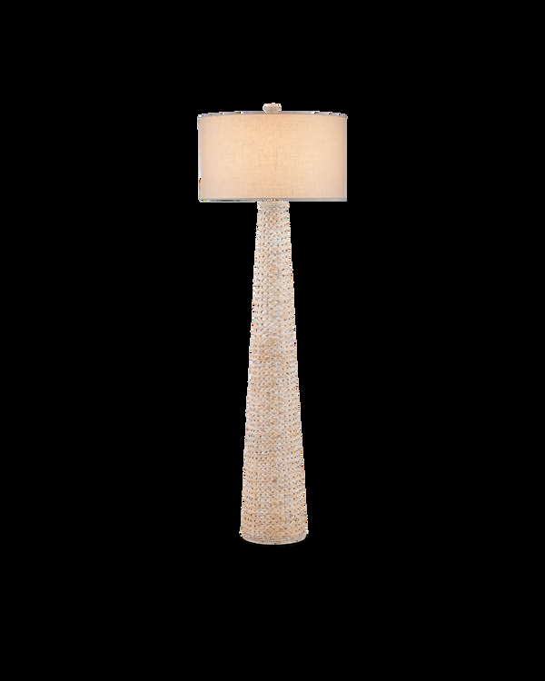 safavieh Birdsong Whitewash Floor Lamp | Currey & Co - 8000-0166