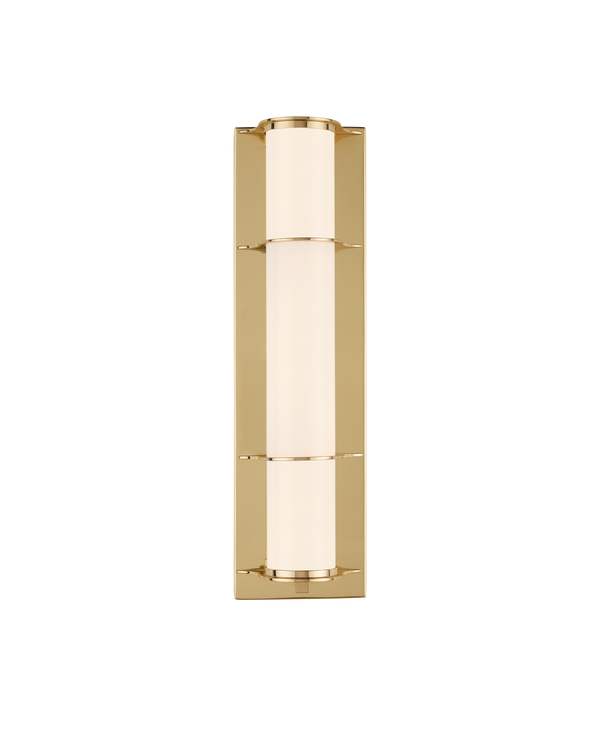 Safavieh Blaine Brass Bath Wall Sconce | Currey & Co - 5800-0061