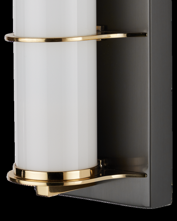 Safavieh Blaine Bronze Bath Wall Sconce | Currey & Co - 5800-0063
