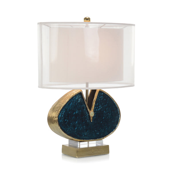 safavieh Blue Enameled and Jeweled Table Lamp | John-Richard - JRL-10067
