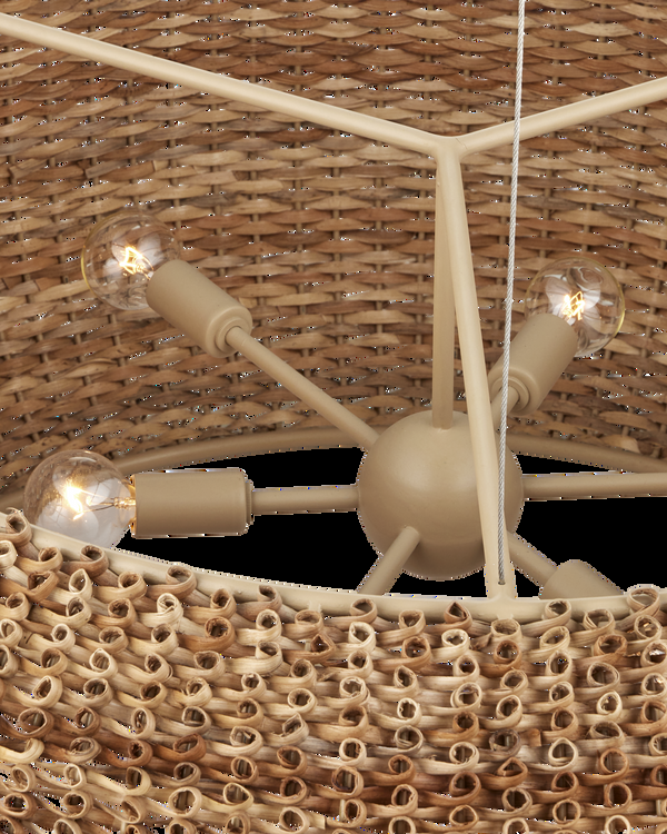 Safavieh Boucle Chandelier - Brown | Currey & Co - 9000-1245