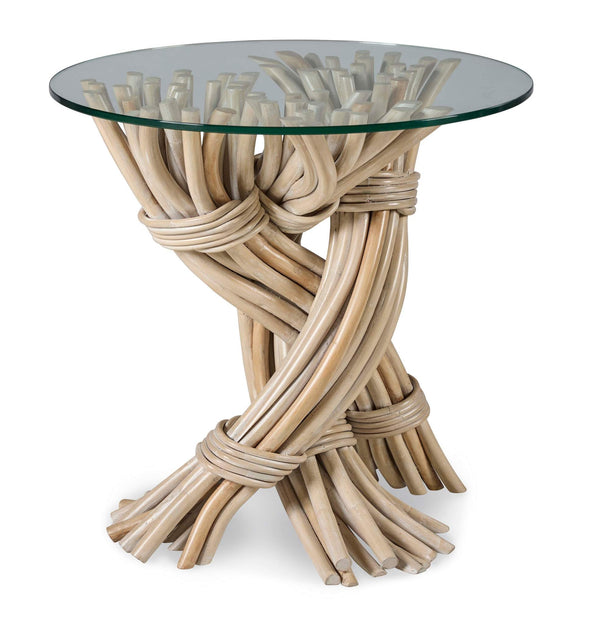 safavieh Braided Knot Side Table - Limewash | Century Furniture - CT6104-LW