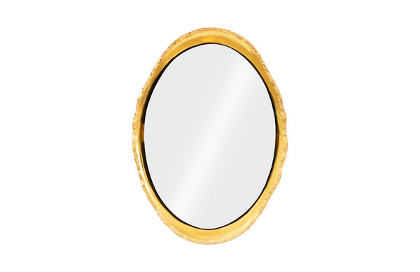 safavieh Broken Egg Mirror White And Gold Leaf | Phillips Collection - PH67505