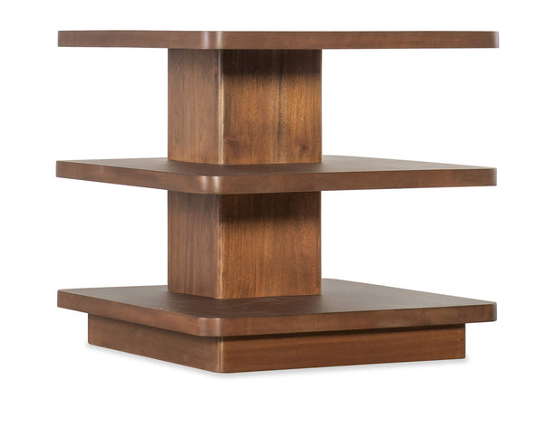 safavieh Burrow Tiered Side Table - Medium Wood | Hooker Furniture - M07-80113-85