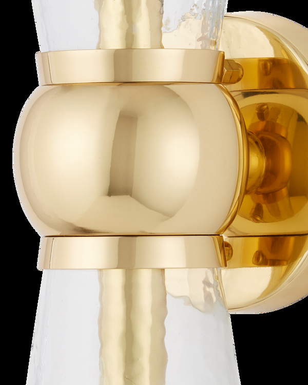 Safavieh Byford Brass Bath Wall Sconce | Currey & Co - 5800-0058