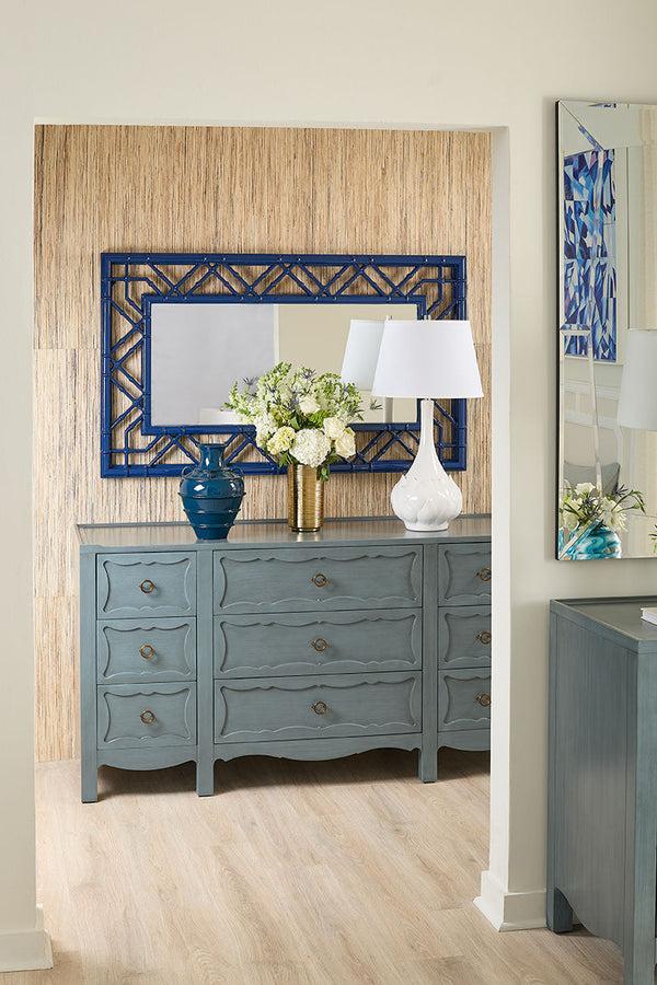 Safavieh Callista Mirror - Large - Marine Blue | Villa & House - CTA-690-188