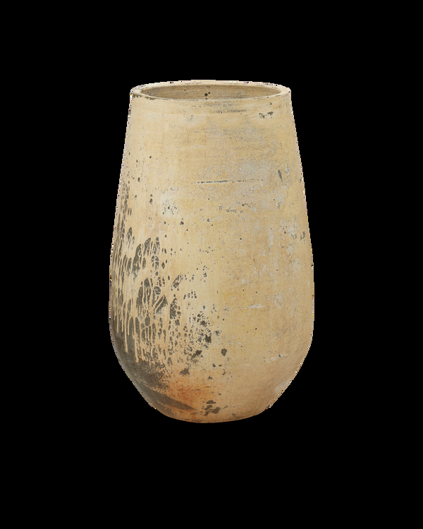 Safavieh Capaci Antique White Planter - Brown | Currey & Co - 2200-0015