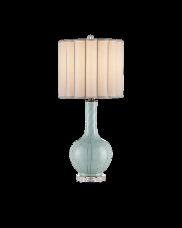 safavieh Celadon Crackle Table Lamp - Green | Currey & Co - 6000-0976