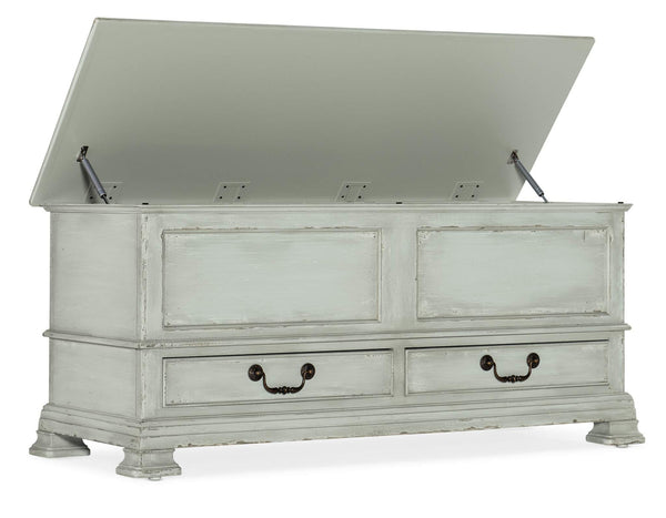 Safavieh Charleston Blanket Chest - Blue | Hooker Furniture - 6750-50007-40