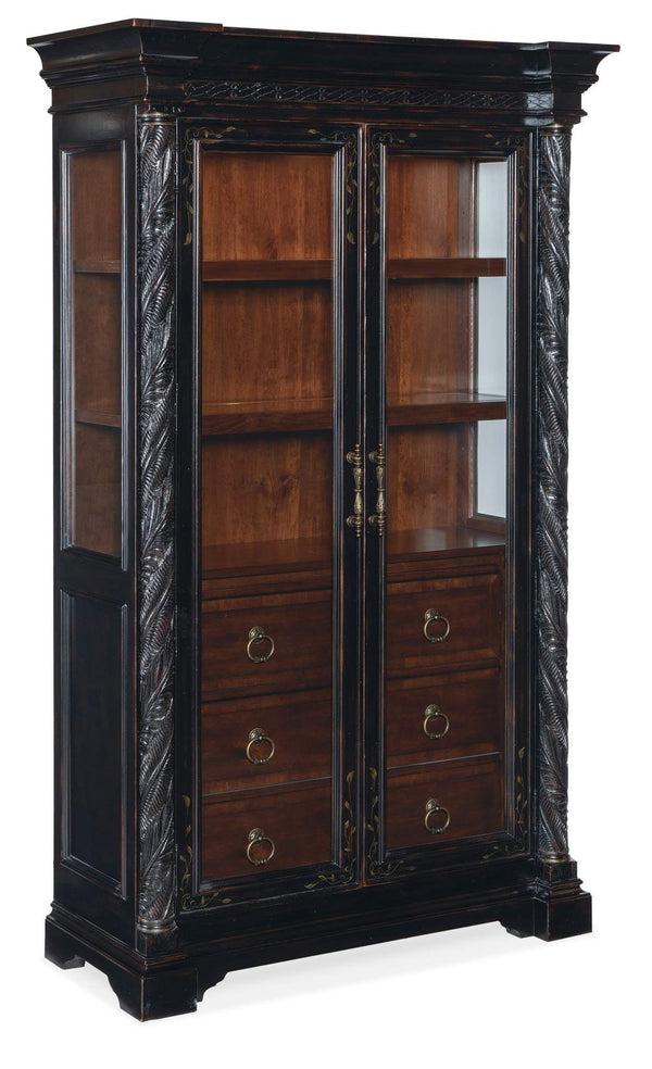 Safavieh Charleston Display Cabinet - Black | Hooker Furniture - 6750-75906-00