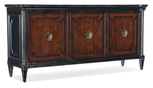 Safavieh Charleston Entertainment Console - Black | Hooker Furniture - 6750-55472-00