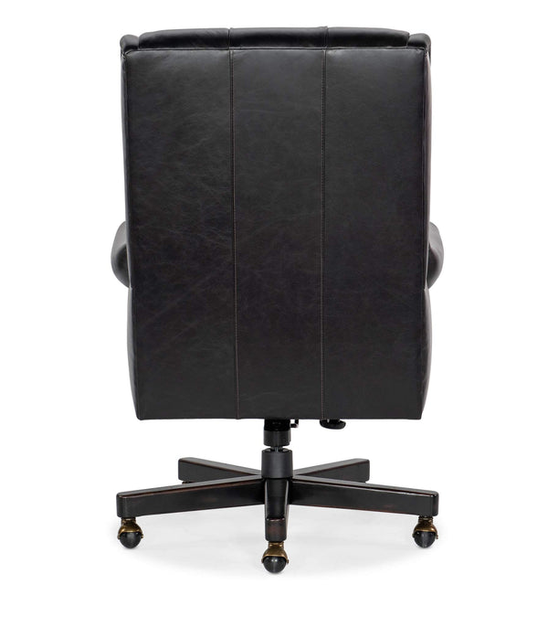 Safavieh Charleston Executive Swivel Tilt Chair - Black | Hooker Furniture - EC110-099