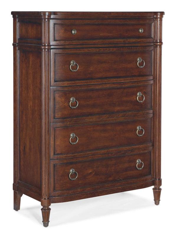 Safavieh Charleston Five-Drawer Chest - Dark Wood | Hooker Furniture - 6750-90010-85