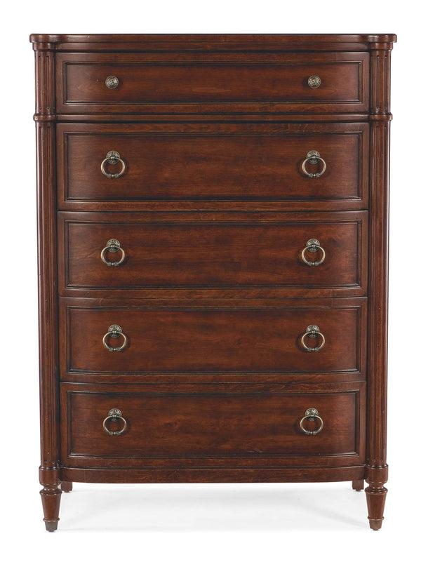 Safavieh Charleston Five-Drawer Chest - Dark Wood | Hooker Furniture - 6750-90010-85