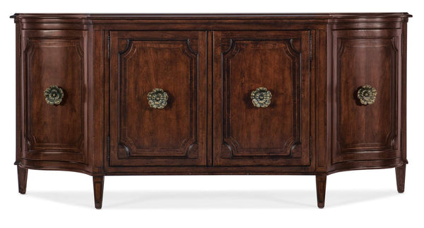 Safavieh Charleston Four-Door Buffet - Dark Wood | Hooker Furniture - 6750-75900-85