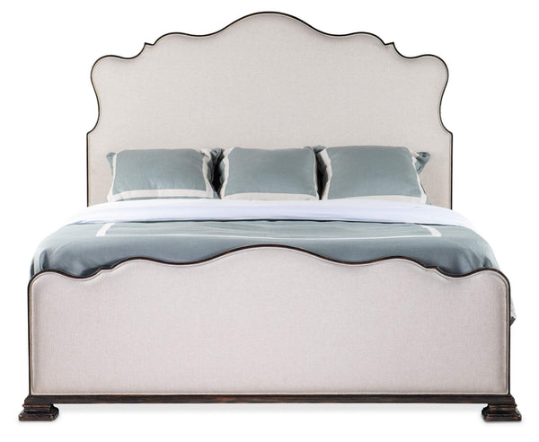 Safavieh Charleston King Upholstered Bed - Beige | Hooker Furniture - 6750-90866-97