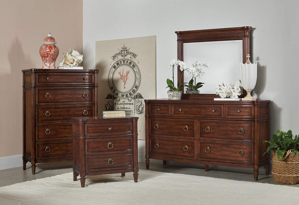 Safavieh Charleston Landscape Mirror - Dark Wood | Hooker Furniture - 6750-90008-85