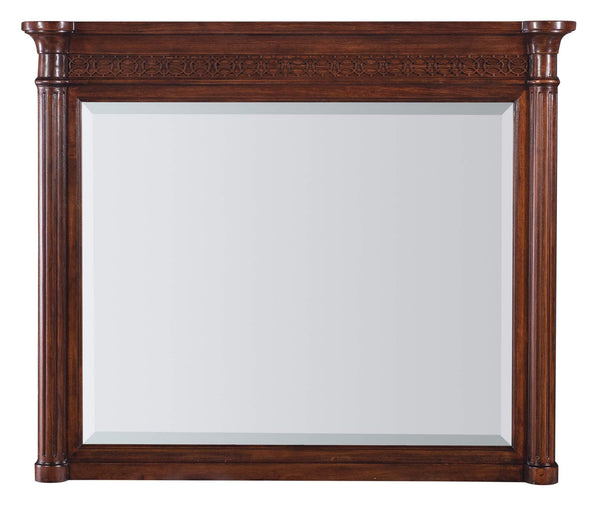safavieh Charleston Landscape Mirror - Dark Wood | Hooker Furniture - 6750-90008-85