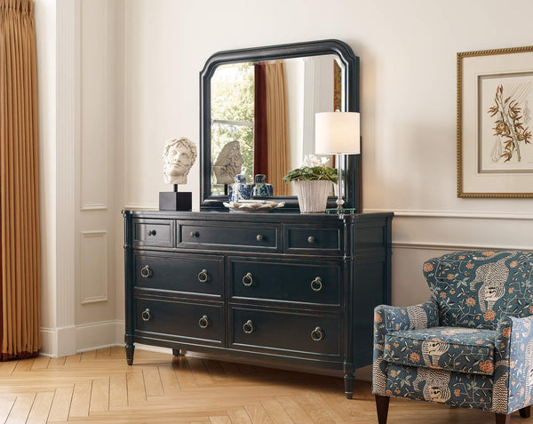 Safavieh Charleston Mirror - Black | Hooker Furniture - 6750-90004-97