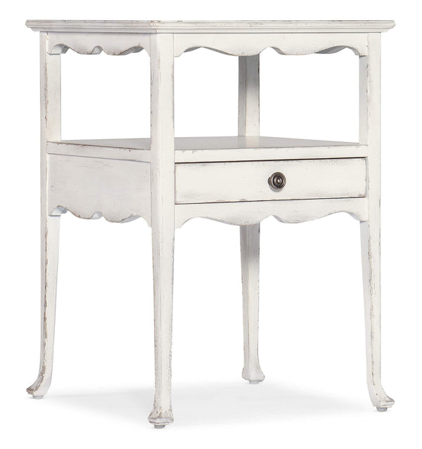 safavieh Charleston One-Drawer Accent Table - White/Cream/Beige | Hooker Furniture - 6750-50005-05