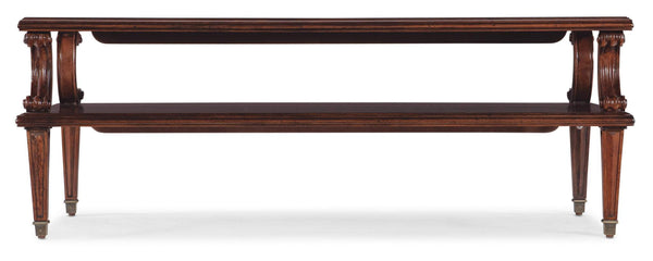 Safavieh Charleston Rectangle Cocktail Table - Dark Wood | Hooker Furniture - 6750-80110-85