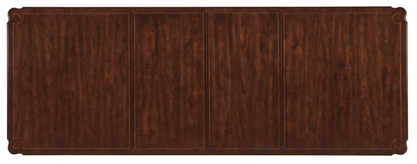 Safavieh Charleston Rectangle Leg Dining Table W-2-22in Leaves - Black | Hooker Furniture - 6750-75200-00