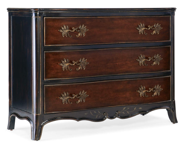 safavieh Charleston Three-Drawer Accent Chest - Dark Wood | Hooker Furniture - 6750-85002-00