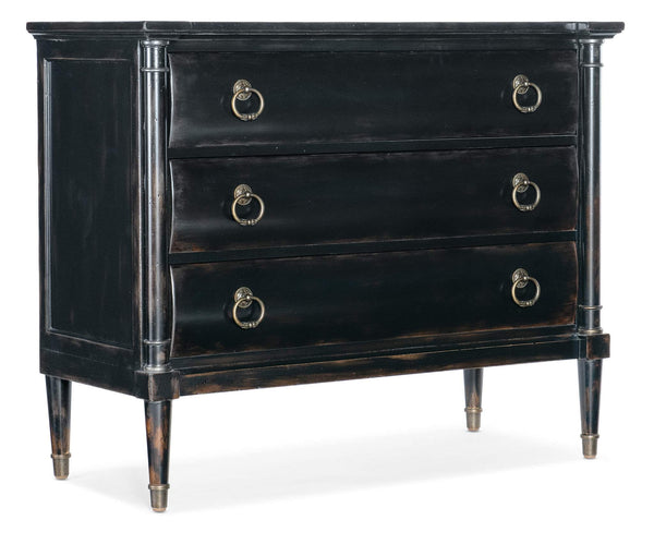 safavieh Charleston Three Drawer Chest - Armoire Base - Black | Hooker Furniture - 6750-90014B-97