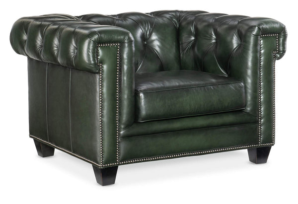 safavieh Charleston Tufted Chair - Green | Hooker Furniture - SS198-01-029