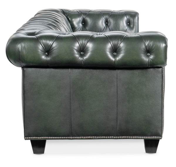 Safavieh Charleston Tufted Sofa - Green | Hooker Furniture - SS198-03-029