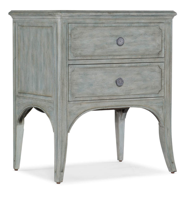 safavieh Charleston Two-Drawer Accent Table - Blue | Hooker Furniture - 6750-50011-44