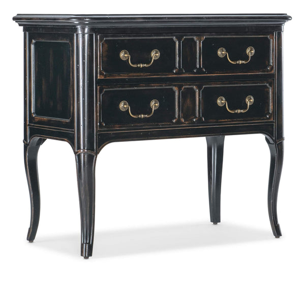 Safavieh Charleston Two-Drawer Nightstand - Black | Hooker Furniture - 6750-90215-97
