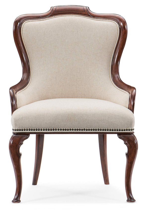 Safavieh Charleston Upholstered Arm Chair - Beige | Hooker Furniture - 6750-75600-85