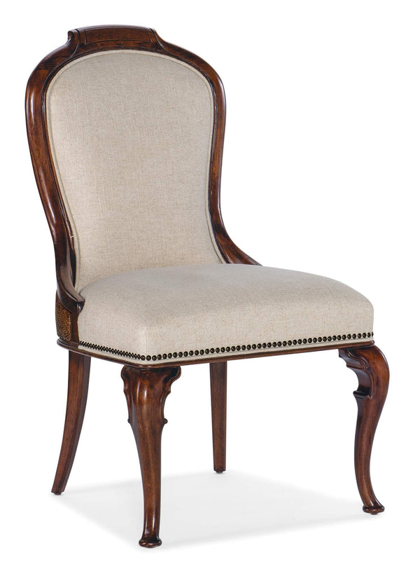 safavieh Charleston Upholstered Side Chair - Beige | Hooker Furniture - 6750-75610-85