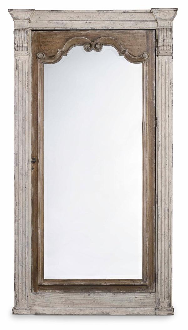 safavieh Chatelet Floor Mirror w/Jewelry Armoire Storage | Hooker Furniture - 5351-50003