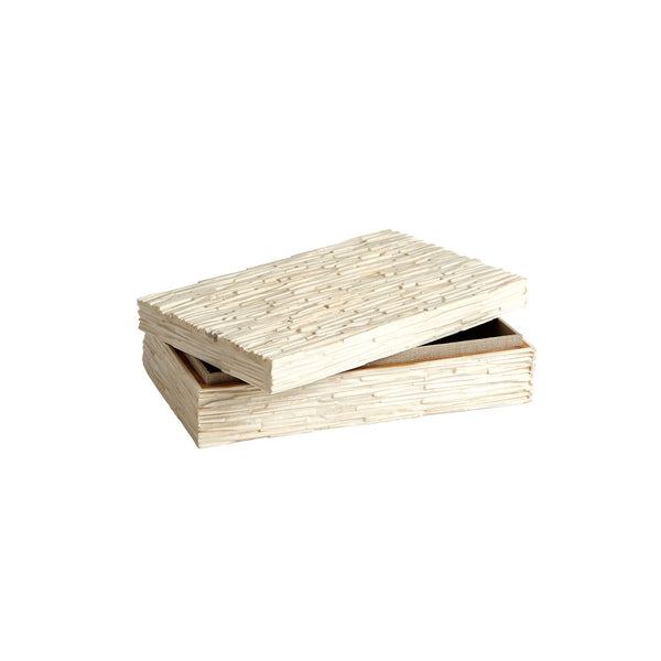 Safavieh Chiseled Bone Storage Box-Med | Global Views - 7.90245
