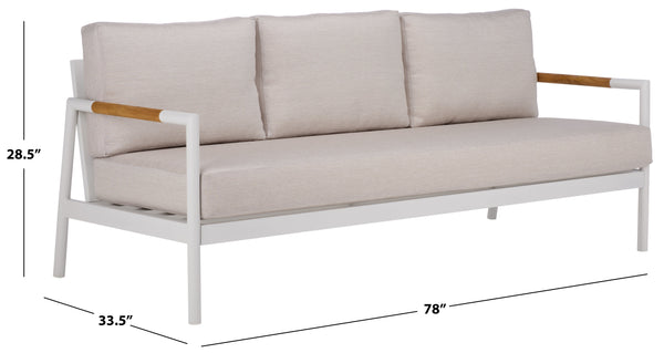 Safavieh Chryssa Aluminum Patio Sofa | Safavieh Couture - CPT4008