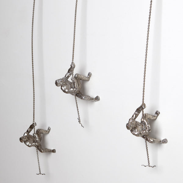 Safavieh Climbing Man-Wall Mounted-Thai Silver Leaf | Global Views - 8.82429