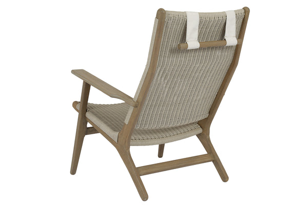 Safavieh Coastal Teak Cushionless Highback Chair | Sunset West - SW5502-21HB