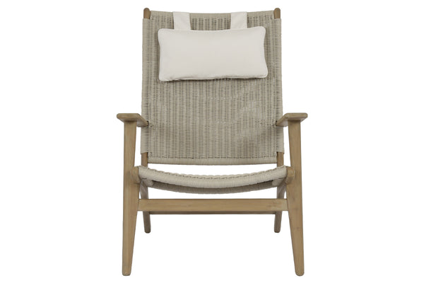Safavieh Coastal Teak Cushionless Highback Chair | Sunset West - SW5502-21HB