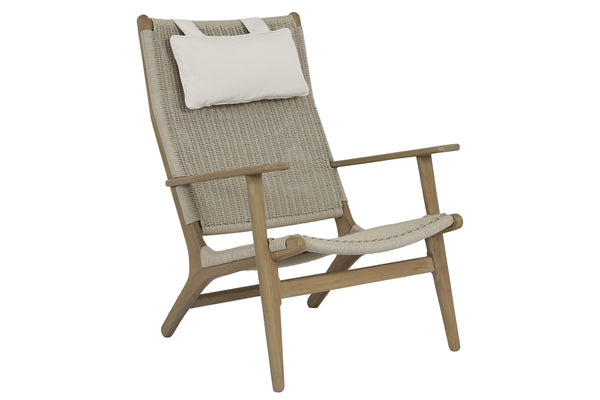safavieh Coastal Teak Cushionless Highback Chair | Sunset West - SW5502-21HB