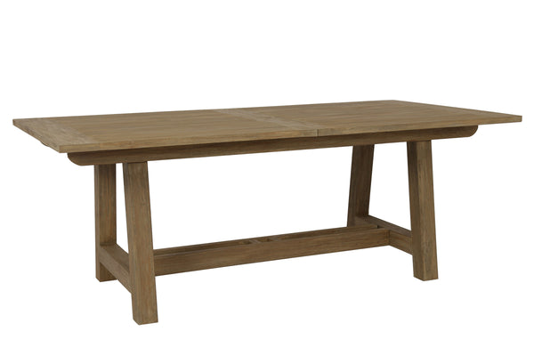 safavieh Coastal Teak Dining Table with Leaf Extension | Sunset West - SW5501-T79-118
