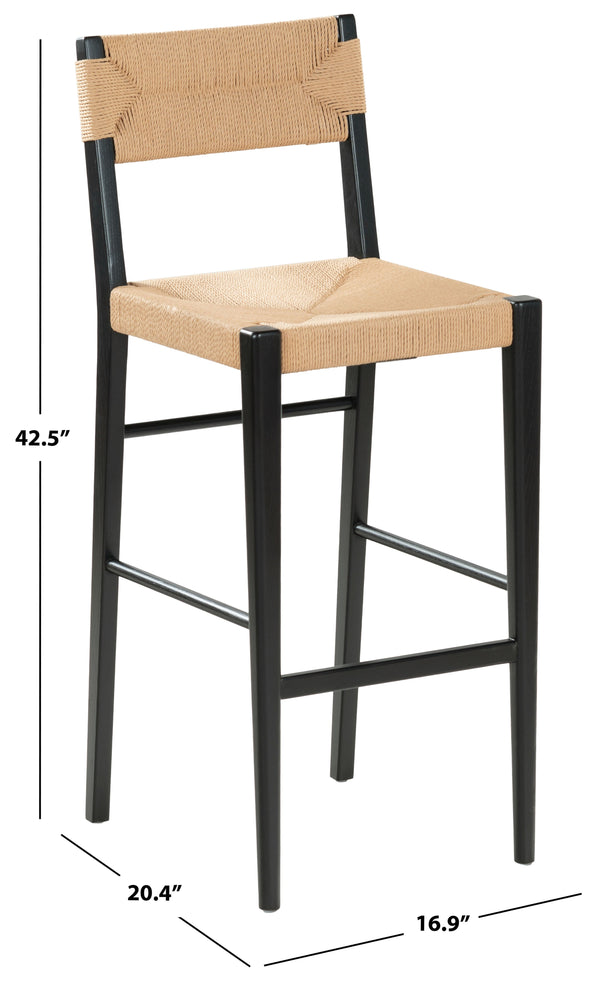 Safavieh Cody Rattan Barstool | Safavieh Couture - SFV4229