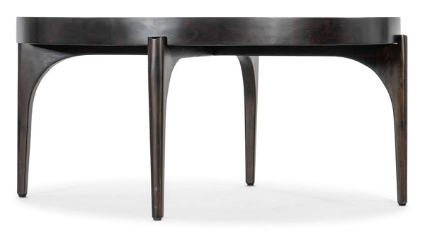Safavieh Commerce & Market Round Cocktail Table - Dark Wood | Hooker Furniture - 7228-80105-89