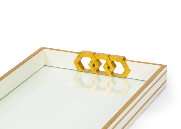 safavieh Copas Serving Tray - White | Chelsea House - 384807