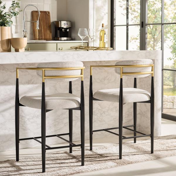 Safavieh Covelle Arm Counter Stool Set Of Two | Safavieh - BST6403