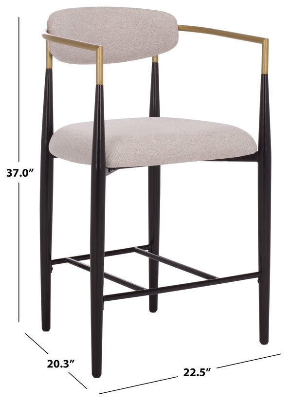 Safavieh Covelle Arm Counter Stool Set Of Two | Safavieh - BST6403