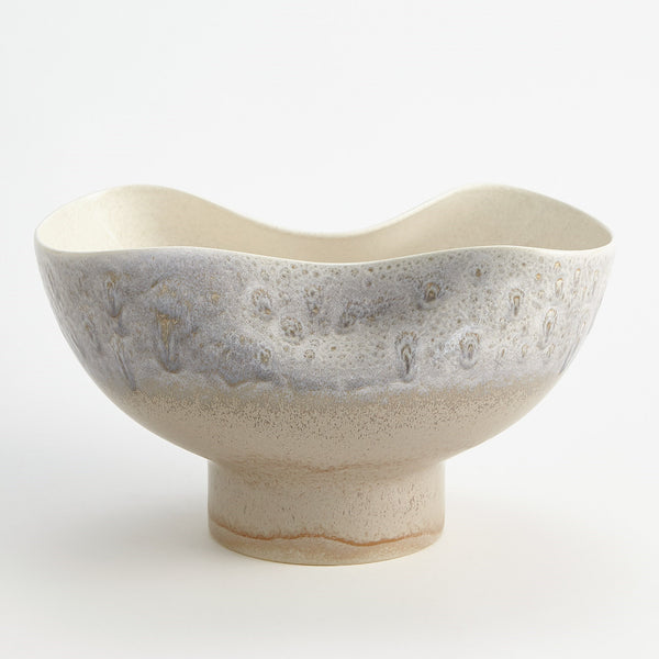 safavieh Cream Rises Dented Bowl | Global Views - 1.10808